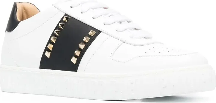 Stud-Embellished Low-Top Sneakers - Image 2