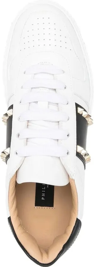 Stud-Embellished Low-Top Sneakers - Image 4