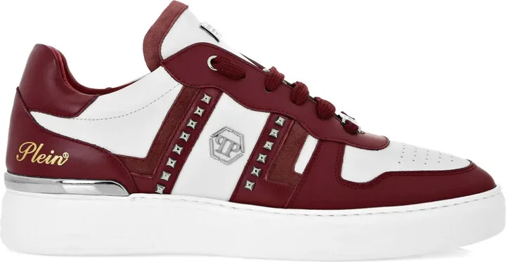 Stud-Embellished Low-Top Sneakers