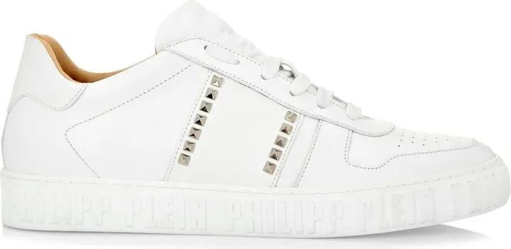 Stud-Embellished Low-Top Sneakers