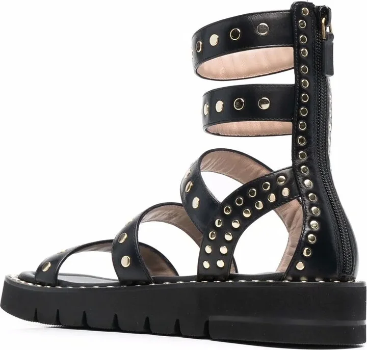 Stud-Embellished Open-Toe Sandals - Image 3