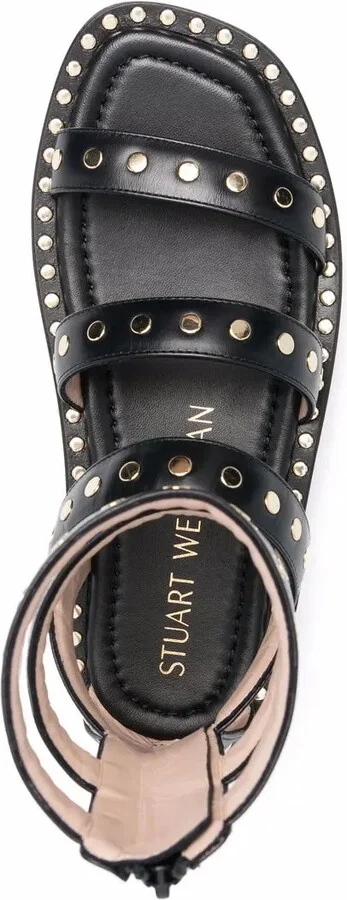 Stud-Embellished Open-Toe Sandals - Image 4