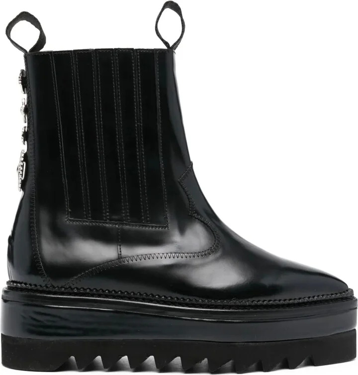 Stud-Embellished Platform Boots