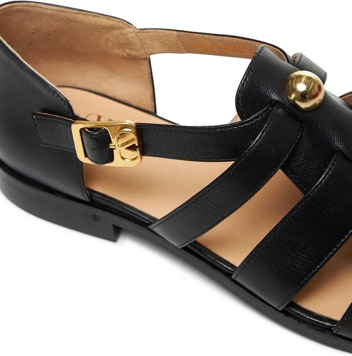 Stud Embellished Side Buckled Sandals - Image 4