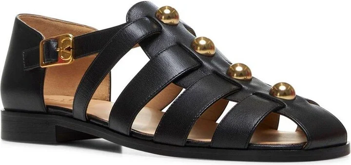 Stud Embellished Side Buckled Sandals - Image 2