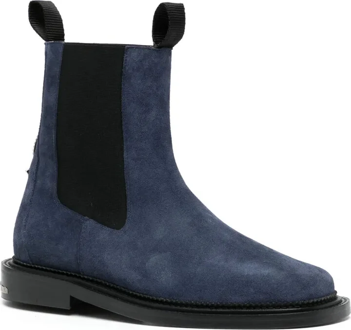 Stud-Embellished Suede Ankle Boots - Image 2