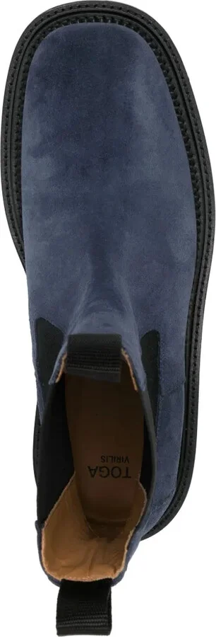 Stud-Embellished Suede Ankle Boots - Image 4