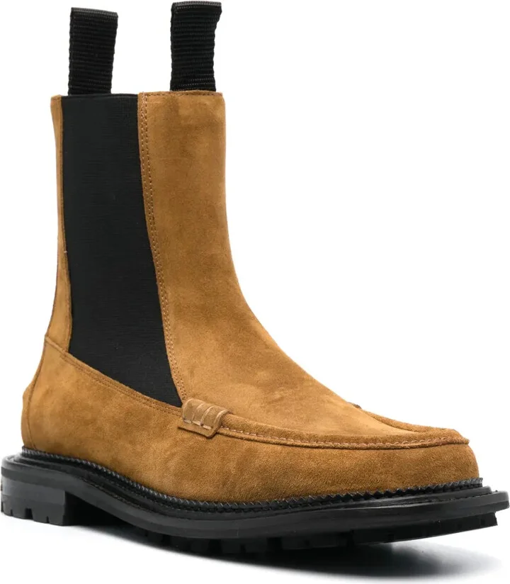 Stud-Embellished Suede Boots - Image 2