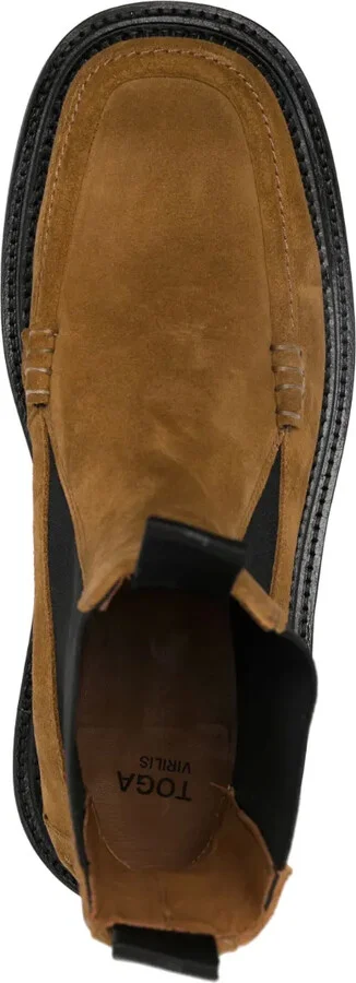 Stud-Embellished Suede Boots - Image 4