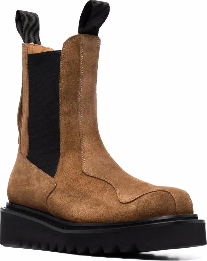 stud-embellished suede Chelsea boots - Image 2