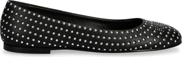 Stud Embellishment Ballerina Shoes