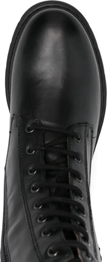 Stud-Embellishment Leather Boots - Image 4