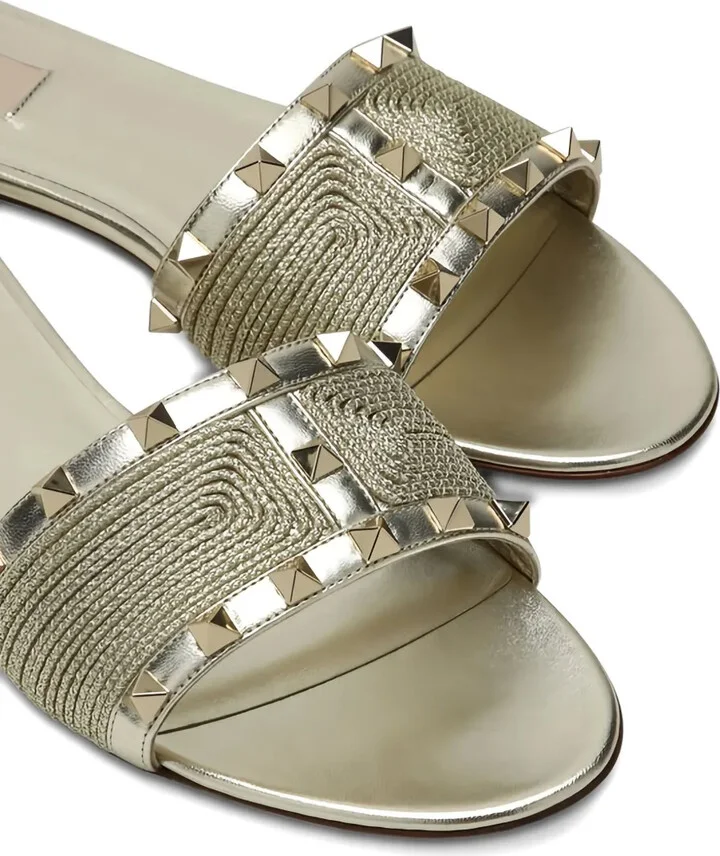 Stud Flat Sandals - Image 4