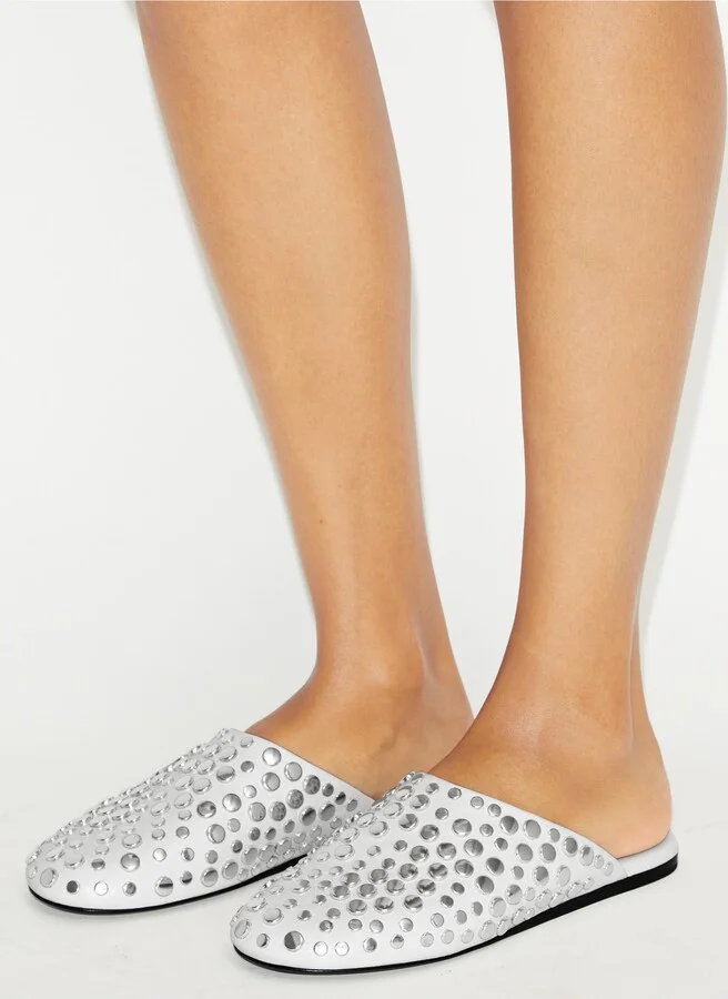 Stud Leather Mule - Image 2