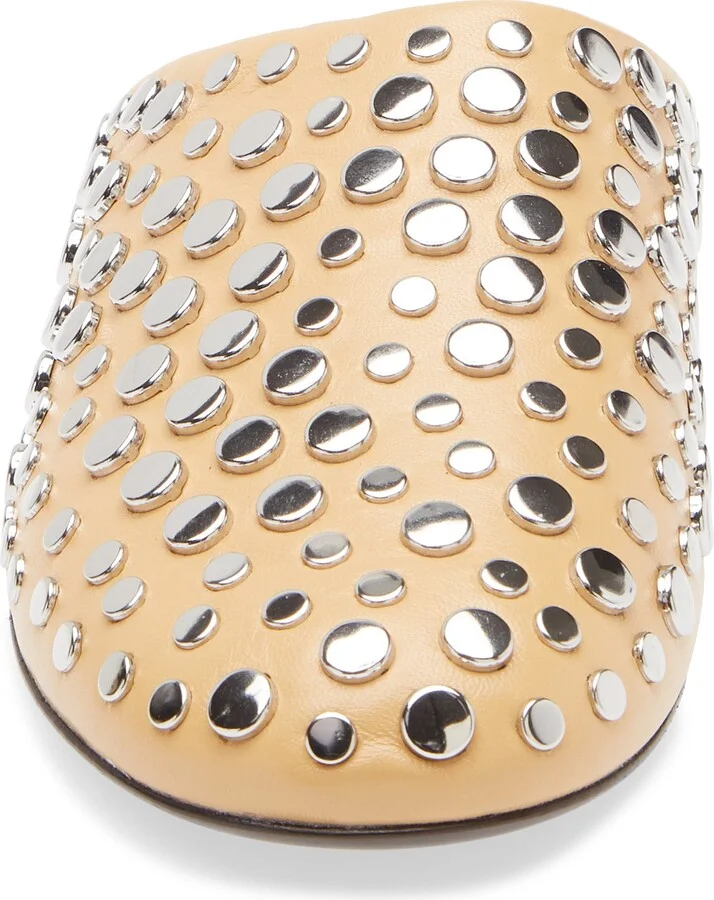 Stud Leather Mule - Image 11
