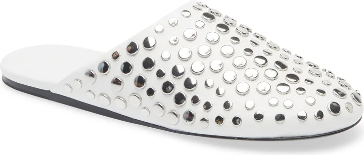 Stud Leather Mule