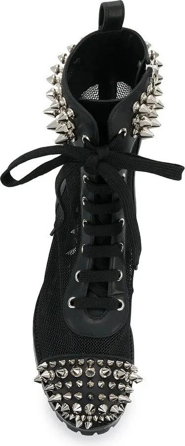 Studded 35mm Lace-Up Boots - Image 4
