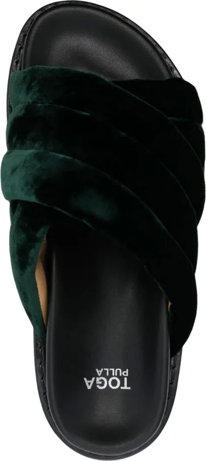 Studded 50mm Velvet Slides - Image 4