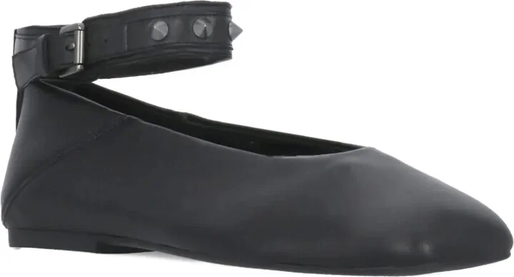 Studded Ankle-Strap Ballet Flats - Image 2