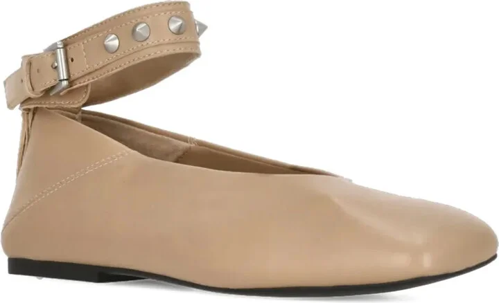 Studded Ankle-Strap Flat Pumps - Image 2