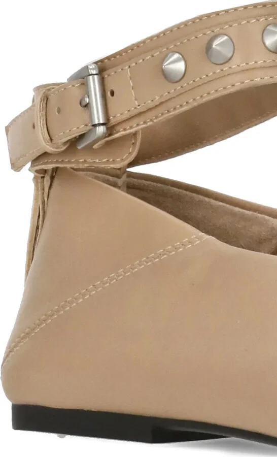 Studded Ankle-Strap Flat Pumps - Image 3