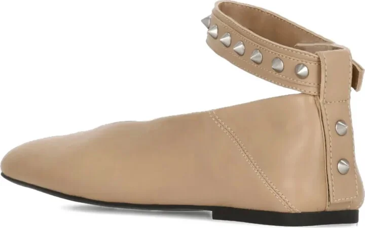 Studded Ankle-Strap Flat Pumps - Image 4