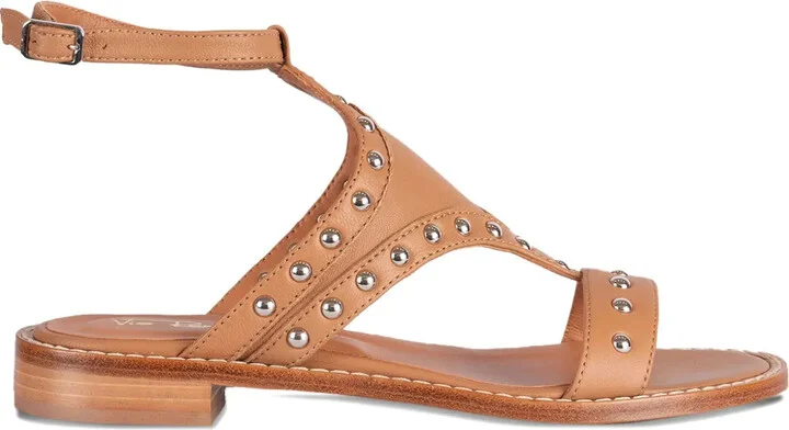 Studded Ankle-Strap Sandals