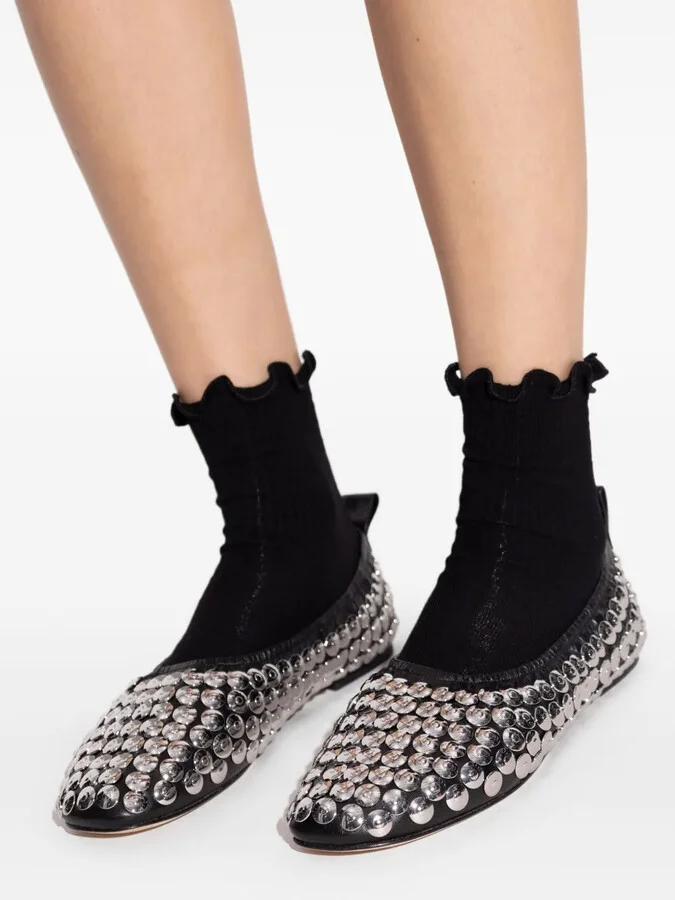 Studded Ballet Flats - Image 4