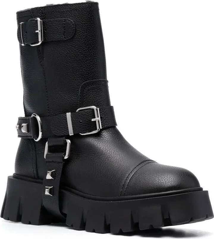 Studded Biker Boots - Image 2