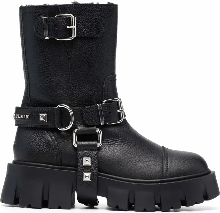 Studded Biker Boots