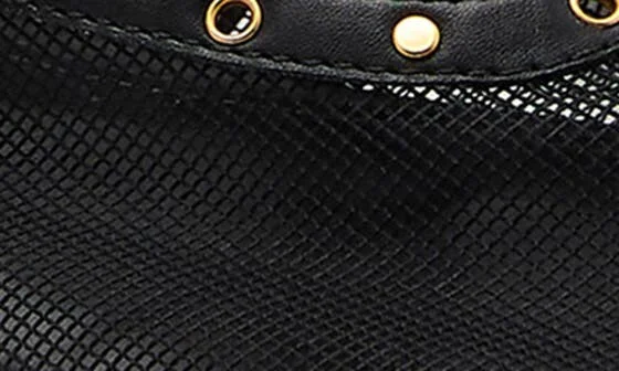 Studded Buckle Strap Mesh Ballet Flat - Image 3