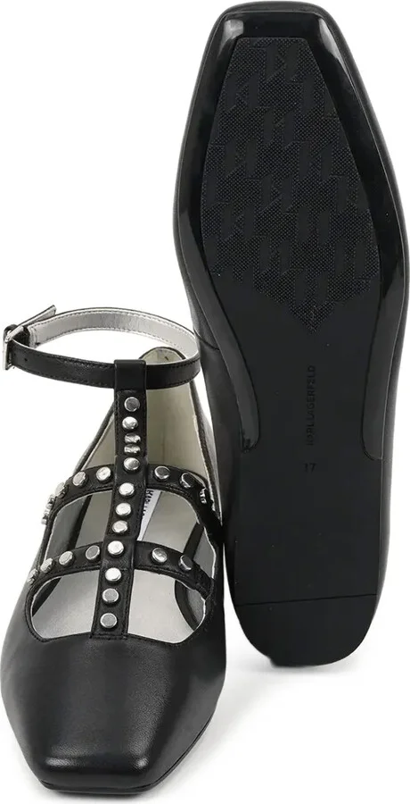 Studded Caged Ballet Flats - Image 5