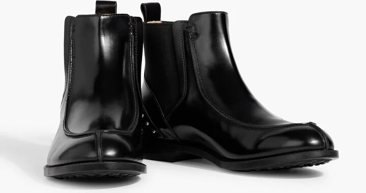 Studded glossed-leather Chelsea boots - Image 2