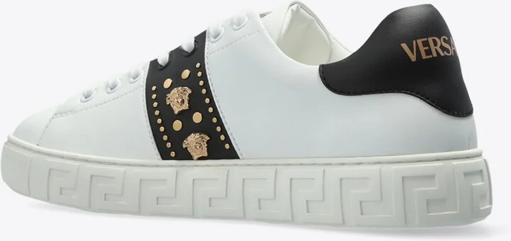Studded Greca Low-Top Sneakers - Image 2