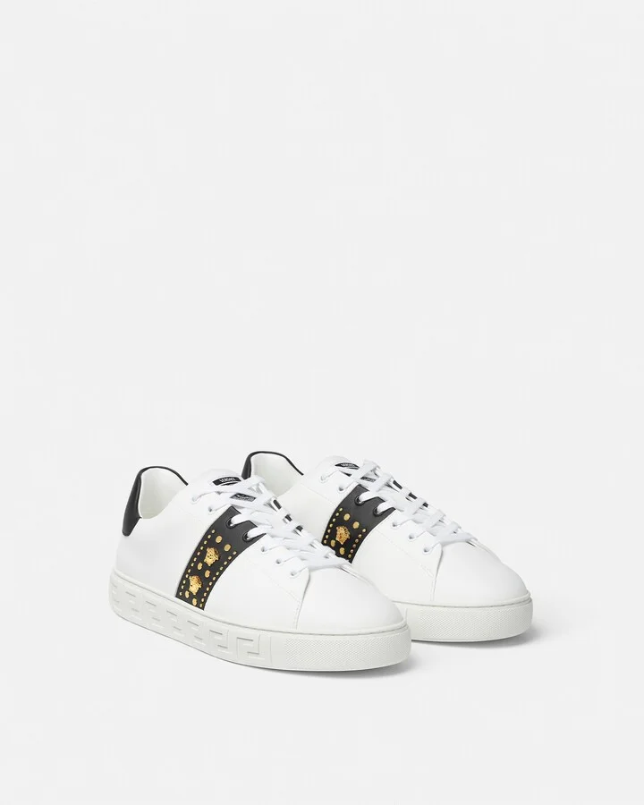 Studded Greca Sneakers - Image 3