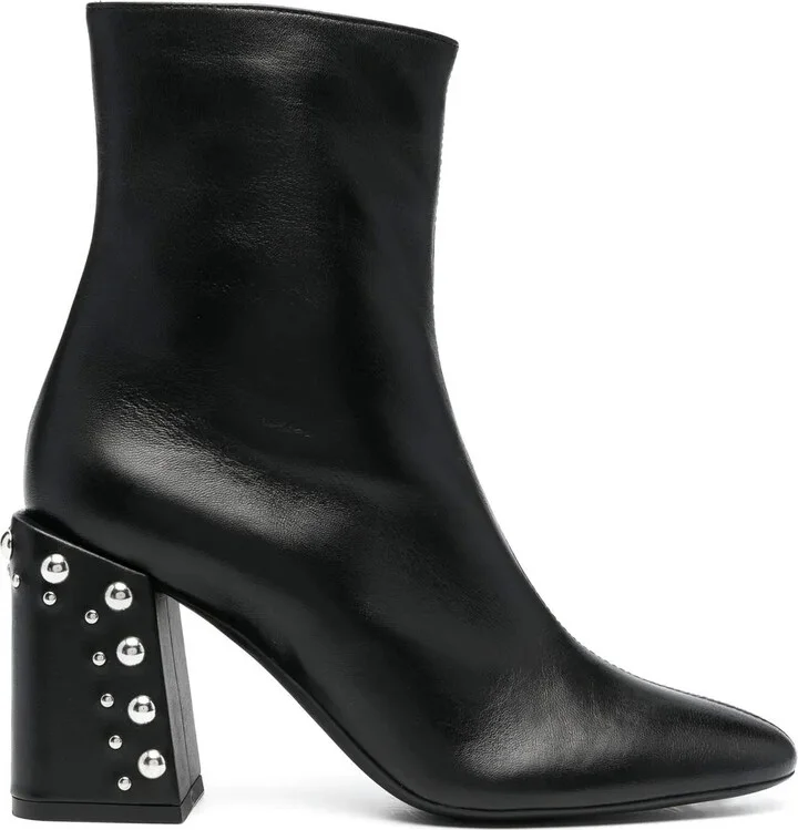 Studded-Heel 75mm Ankle Boots