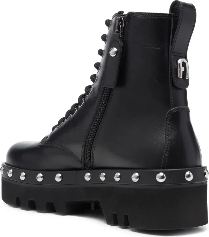 Studded Lace-Up Boots - Image 3