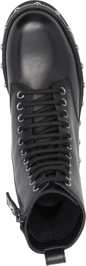 Studded Lace-Up Boots - Image 4