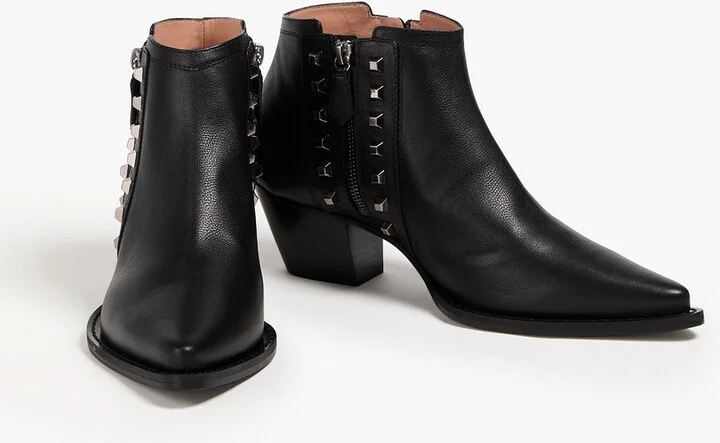 Studded leather ankle boots - Image 2