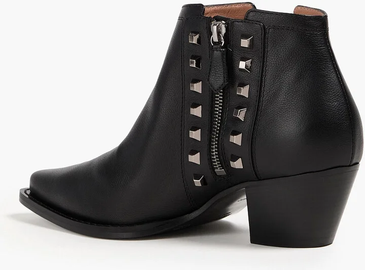 Studded leather ankle boots - Image 3