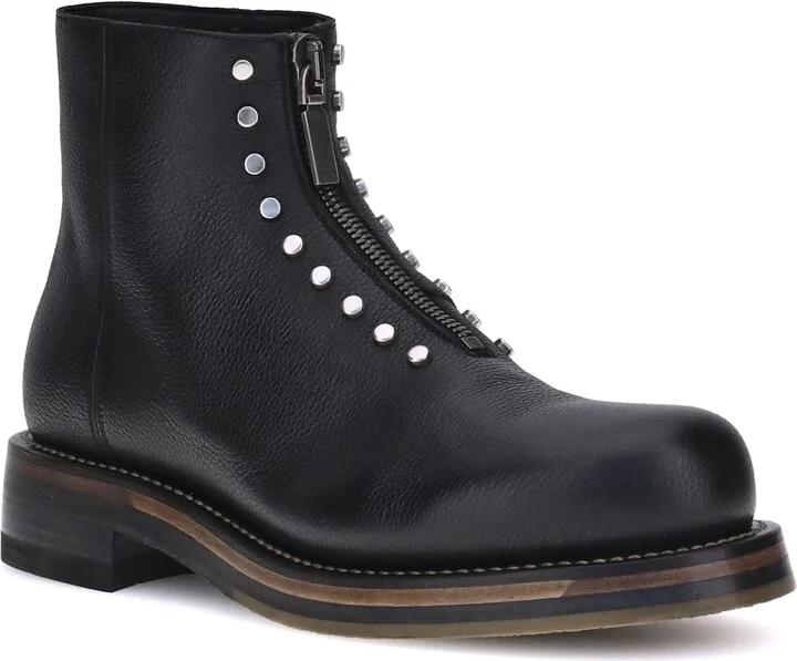 Studded Leather Ankle Boots - Image 2