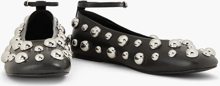 Studded leather ballet flats - Image 2