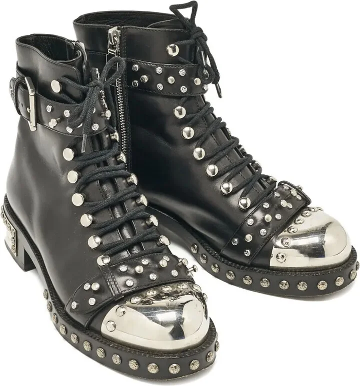 Studded Leather Boots - Image 2
