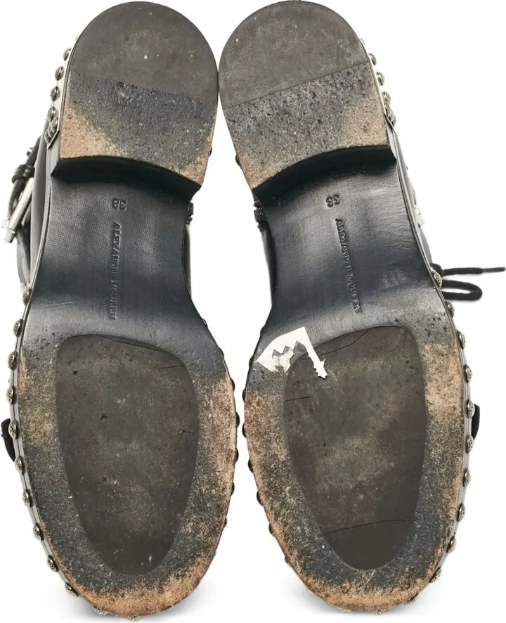 Studded Leather Boots - Image 4