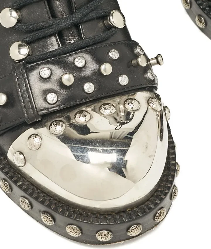 Studded Leather Boots - Image 5