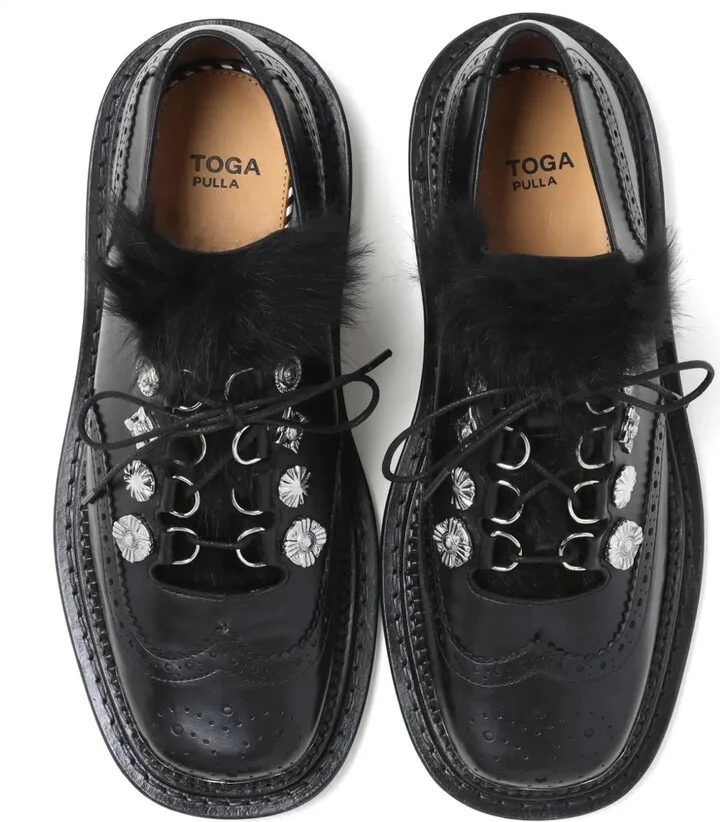 Studded Leather Brogues - Image 4