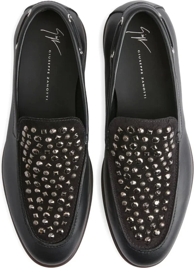 Studded Leather Loafers - Image 3