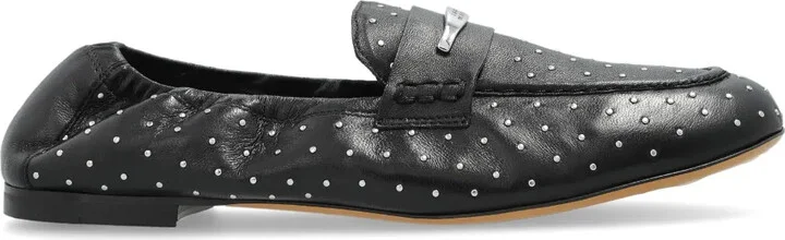Studded Leather Loafers