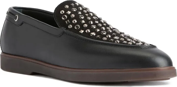 Studded Leather Loafers