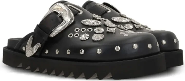 Studded Leather Mules - Image 2